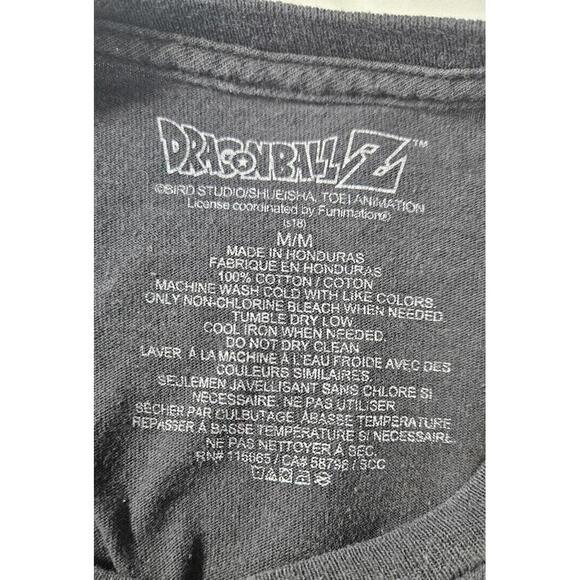 Dragon Ball Z Unisex Black Graphic T-Shirt Featuring Goku and Frieza Size Medium - Picture 3 of 6